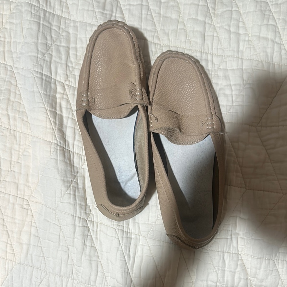 SHEIN Tan Platform Loafers